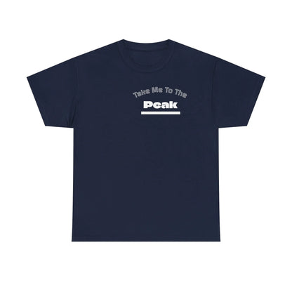 Take Me To The Peak T-Shirt — Mountain Night Graphic Tee Printify