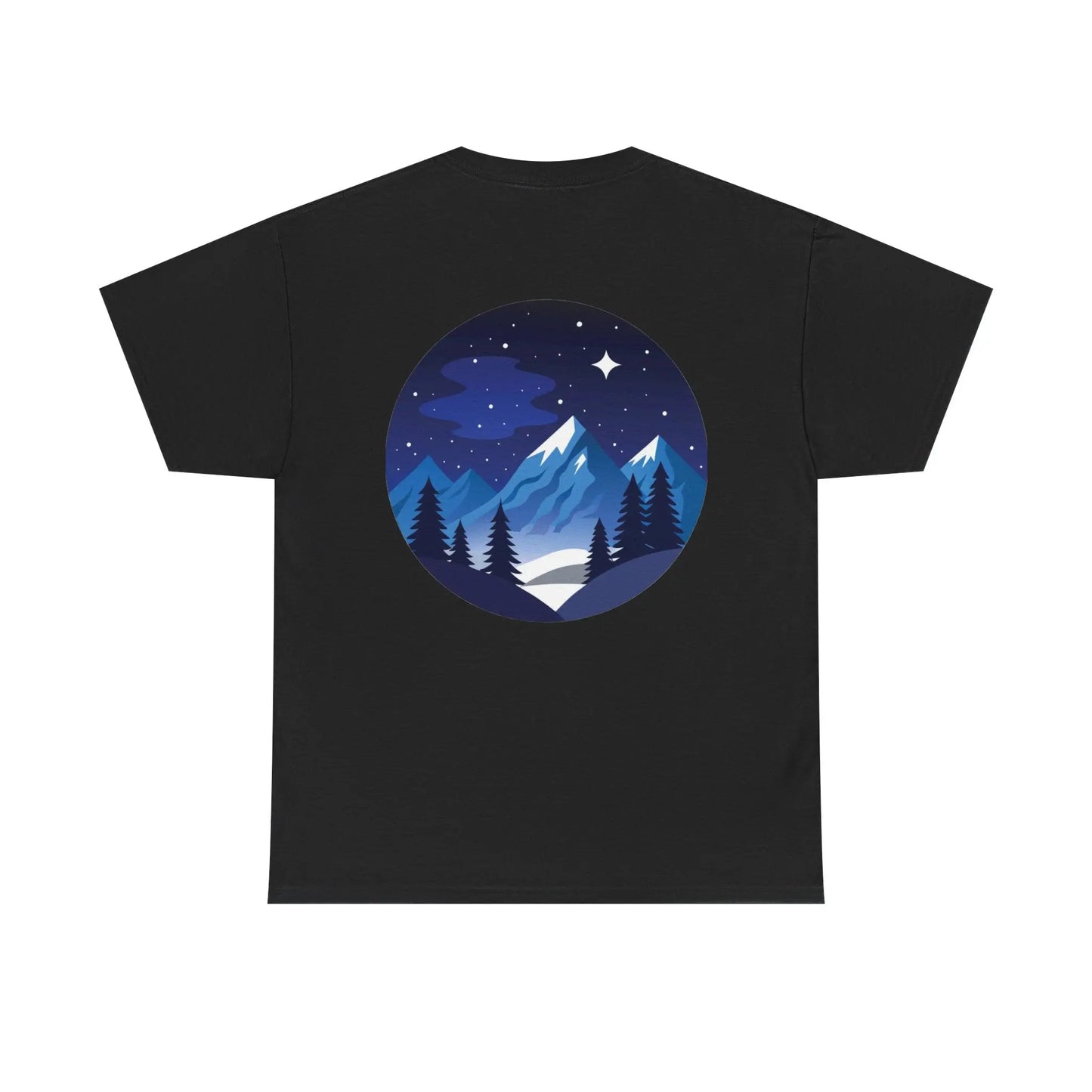 Take Me To The Peak T-Shirt — Mountain Night Graphic Tee Printify