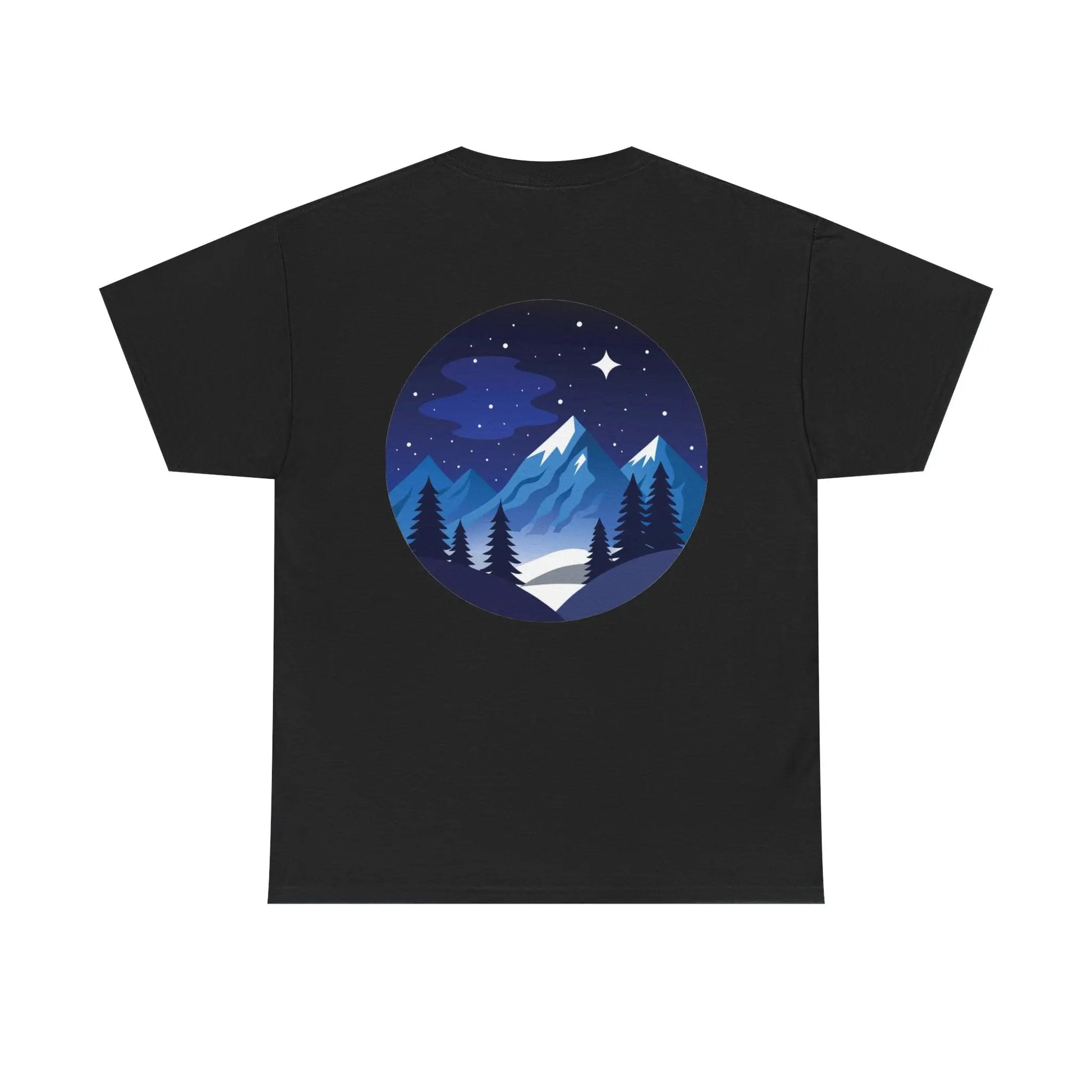 Take Me To The Peak T-Shirt — Mountain Night Graphic Tee Printify