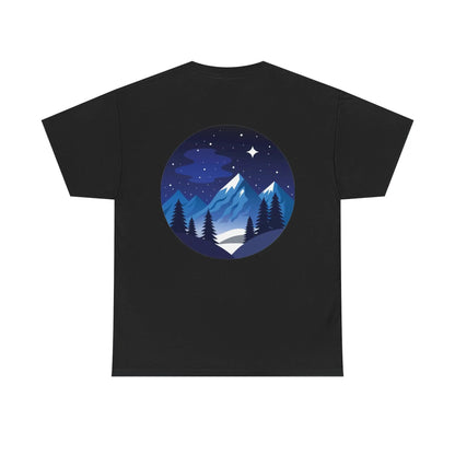 Take Me To The Peak T-Shirt — Mountain Night Graphic Tee Printify