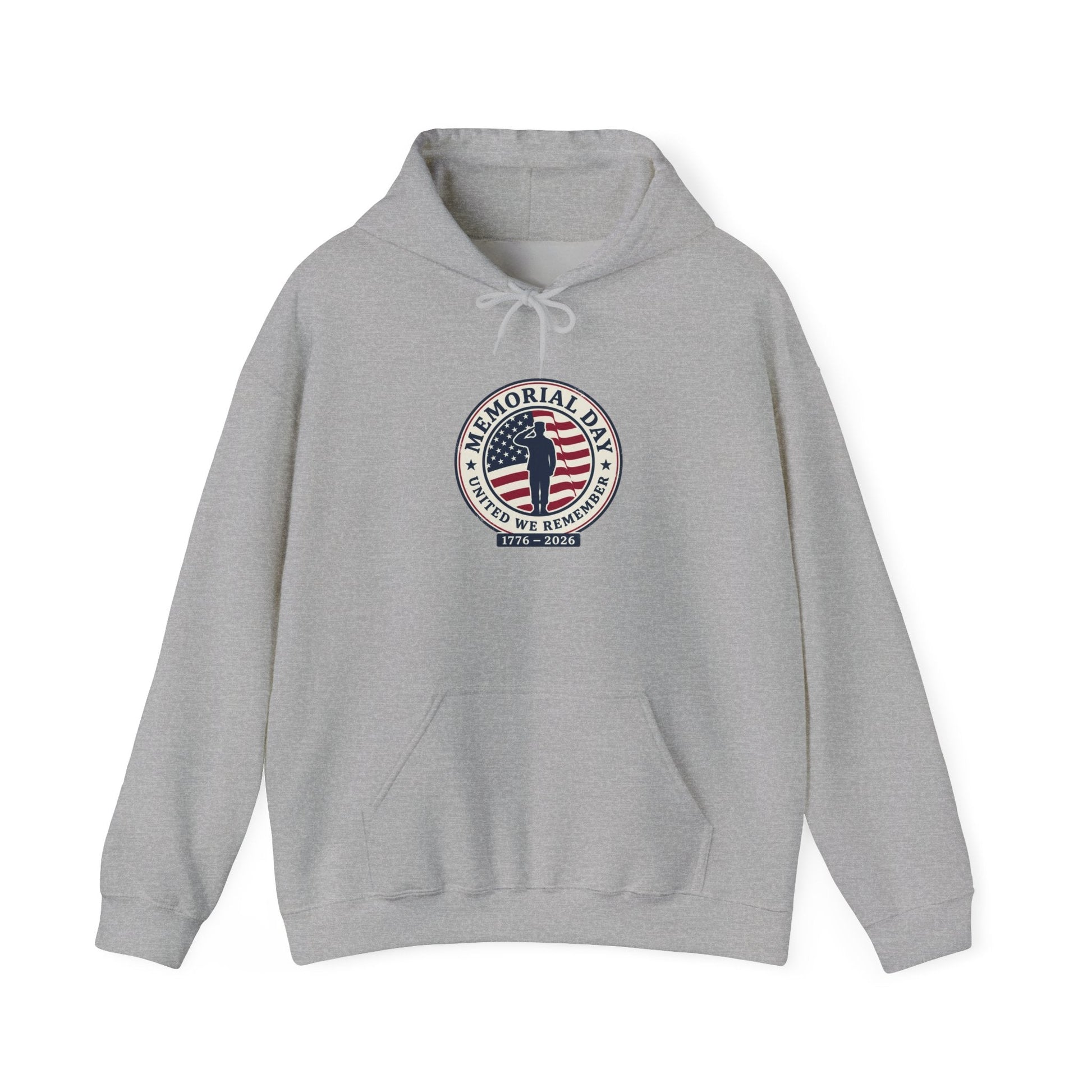 USA 250 Memorial Day Hoodie | 1776–2026 Vintage Distressed Patriotic Printify
