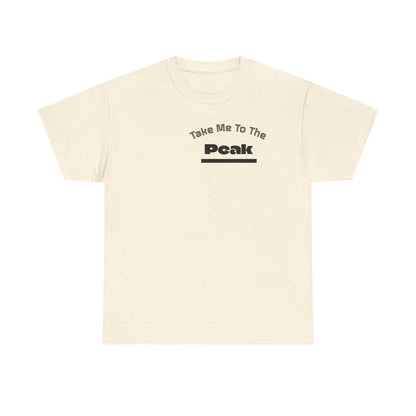 Take Me To The Peak T-Shirt — Mountain Night Graphic Tee Printify
