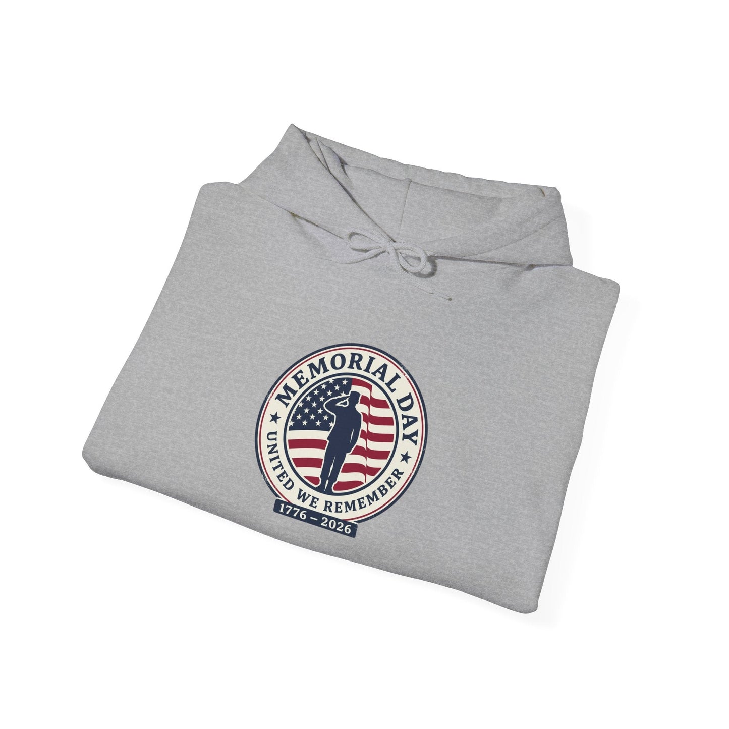 USA 250 Memorial Day Hoodie | 1776–2026 Vintage Distressed Patriotic Printify