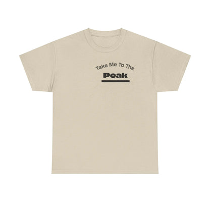 Take Me To The Peak T-Shirt — Mountain Night Graphic Tee Printify
