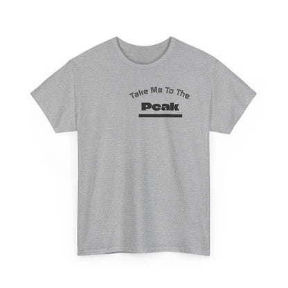 Take Me To The Peak T-Shirt — Mountain Night Graphic Tee Printify