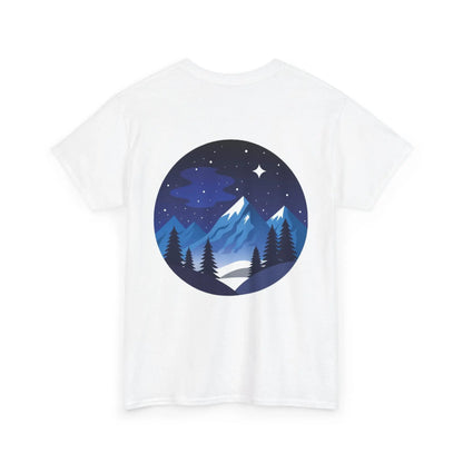 Take Me To The Peak T-Shirt — Mountain Night Graphic Tee Printify