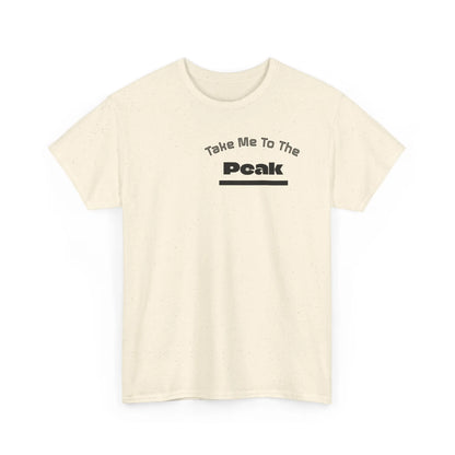 Take Me To The Peak T-Shirt — Mountain Night Graphic Tee Printify