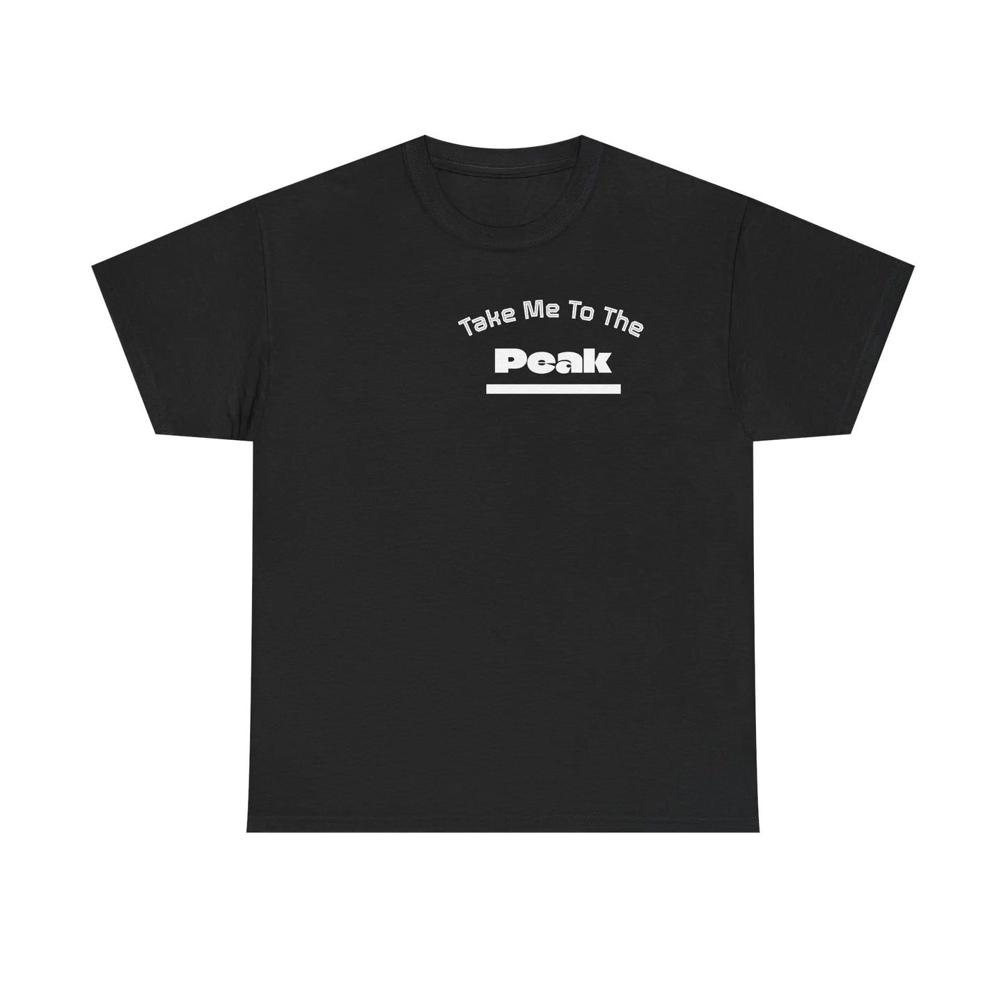 Take Me To The Peak T-Shirt — Mountain Night Graphic Tee Printify
