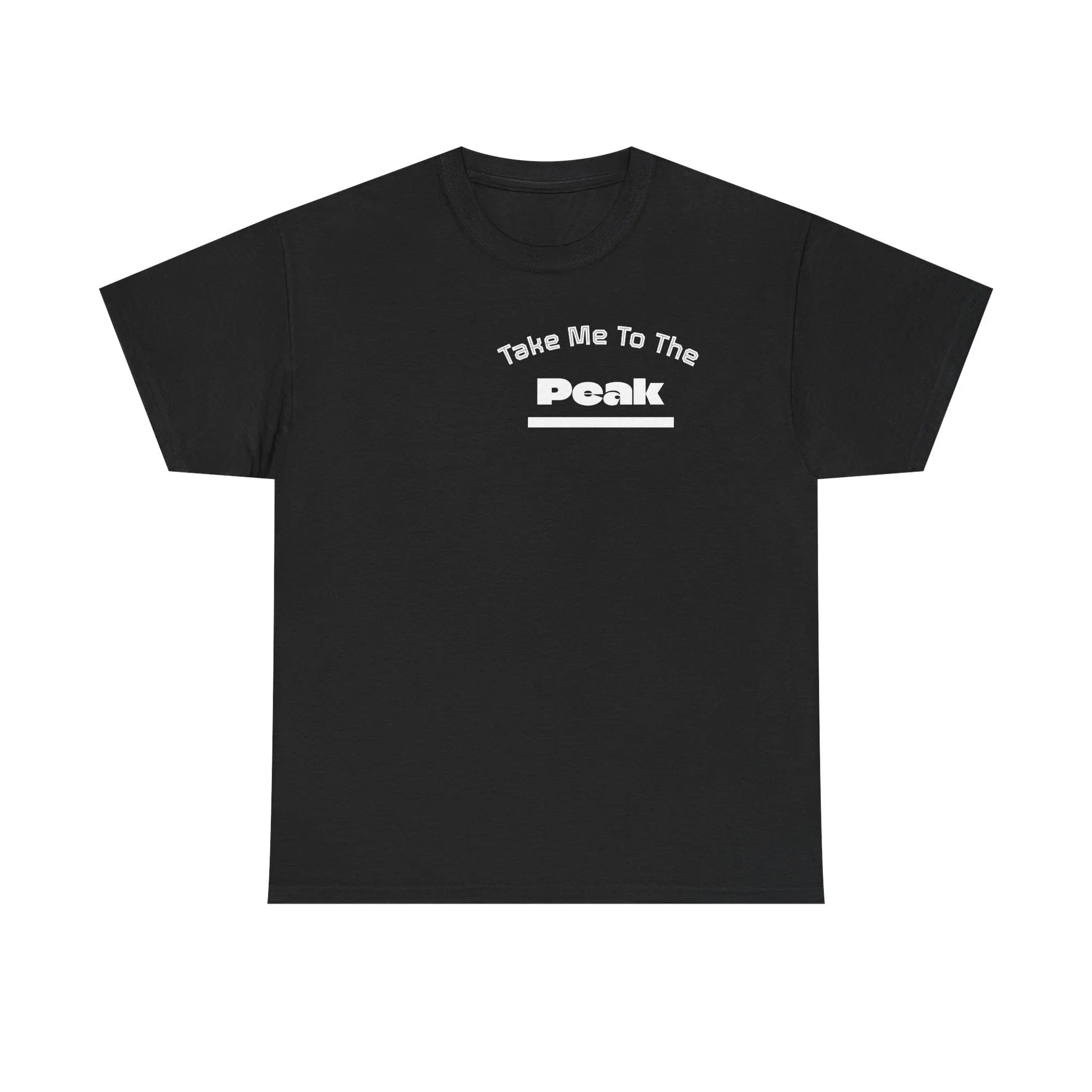 Take Me To The Peak T-Shirt — Mountain Night Graphic Tee Printify