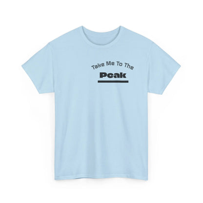 Take Me To The Peak T-Shirt — Mountain Night Graphic Tee Printify