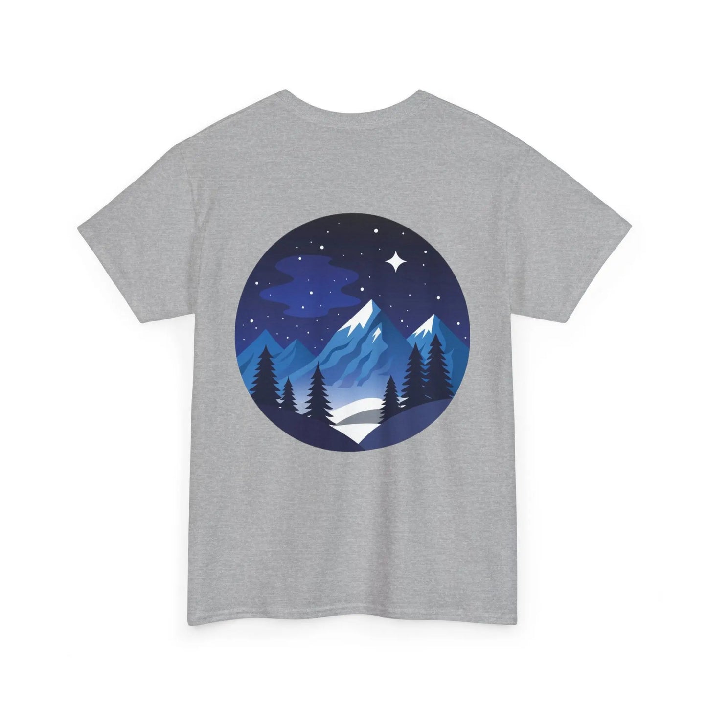 Take Me To The Peak T-Shirt — Mountain Night Graphic Tee Printify