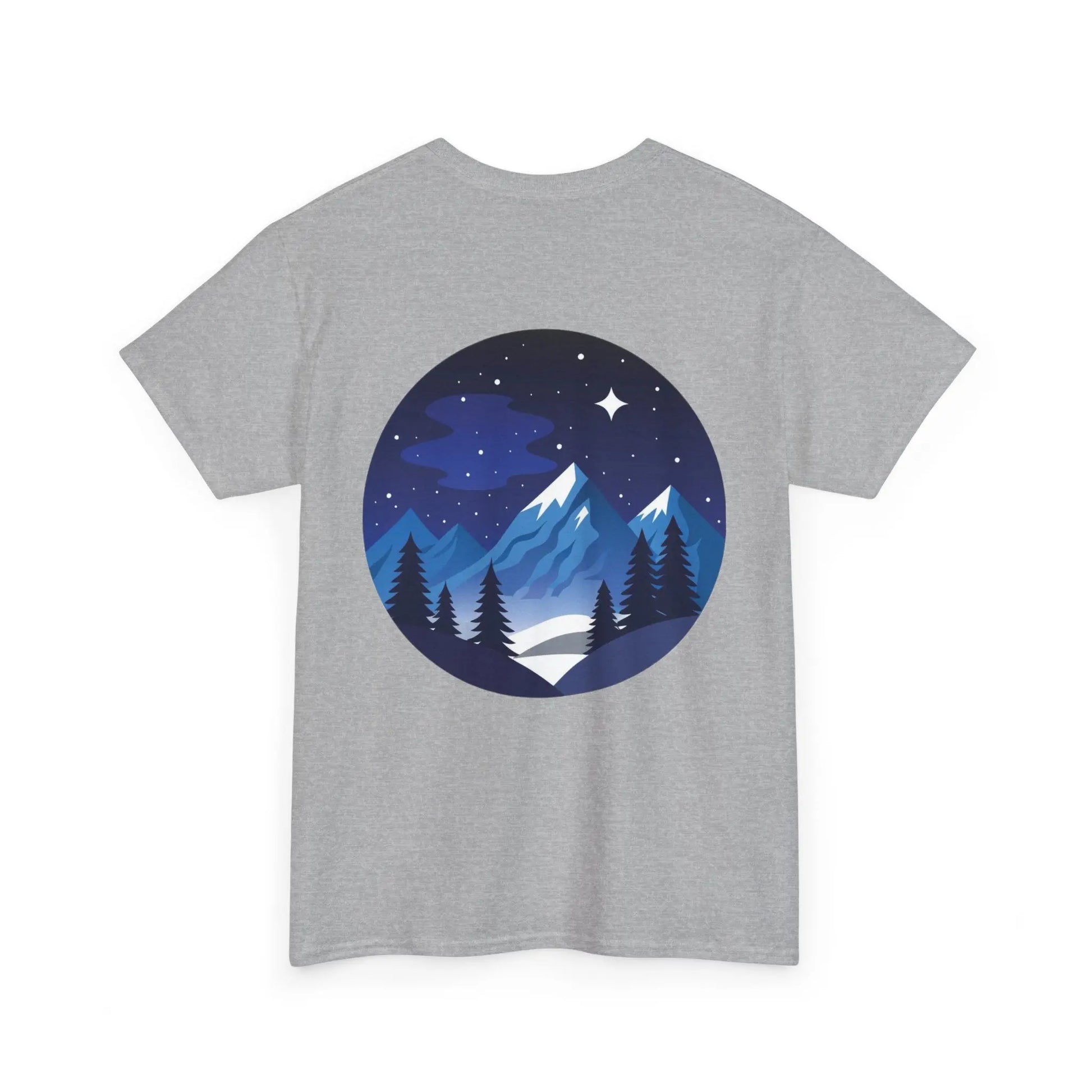 Take Me To The Peak T-Shirt — Mountain Night Graphic Tee Printify