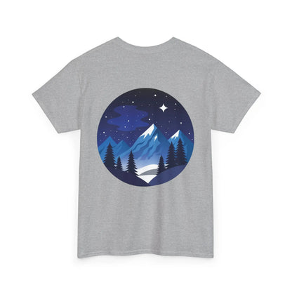 Take Me To The Peak T-Shirt — Mountain Night Graphic Tee Printify