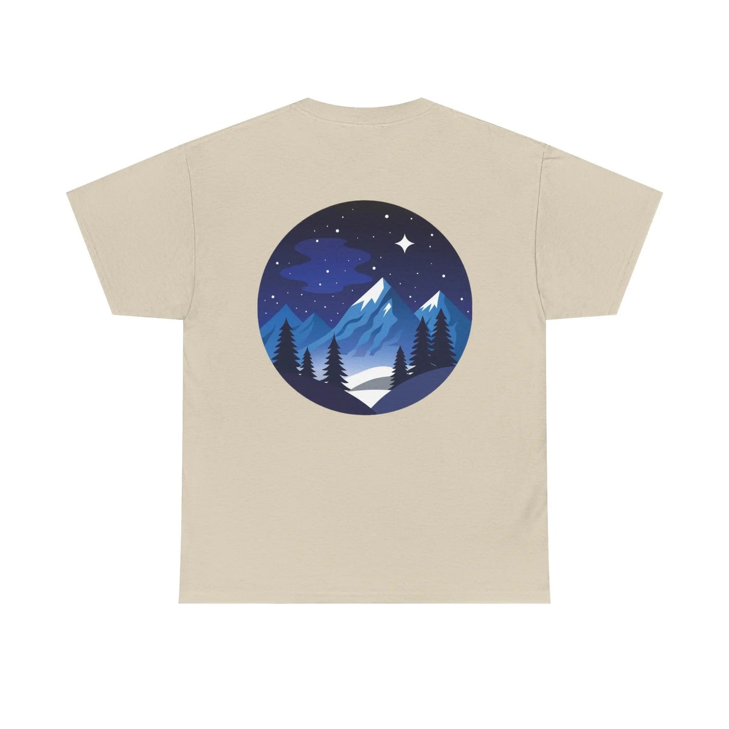 Take Me To The Peak T-Shirt — Mountain Night Graphic Tee Printify
