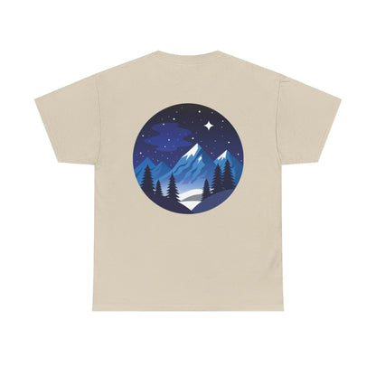 Take Me To The Peak T-Shirt — Mountain Night Graphic Tee Printify