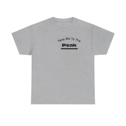 Take Me To The Peak T-Shirt — Mountain Night Graphic Tee Printify