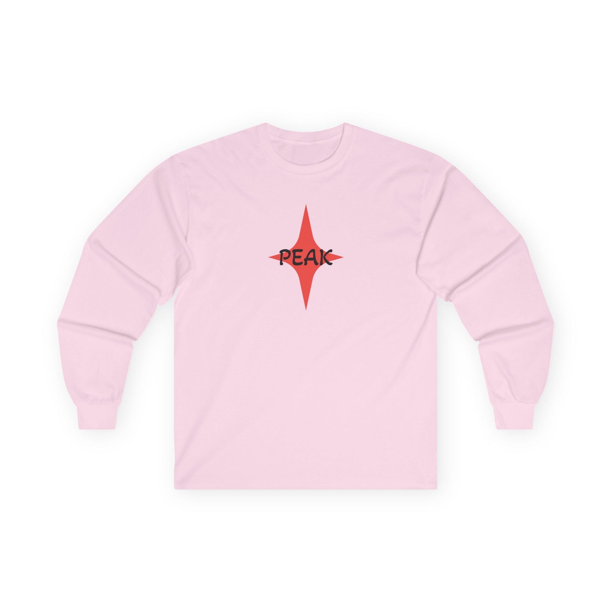 Peak Wilderness Long Sleeve Tee — Mountain Reflection with Red Sun Printify