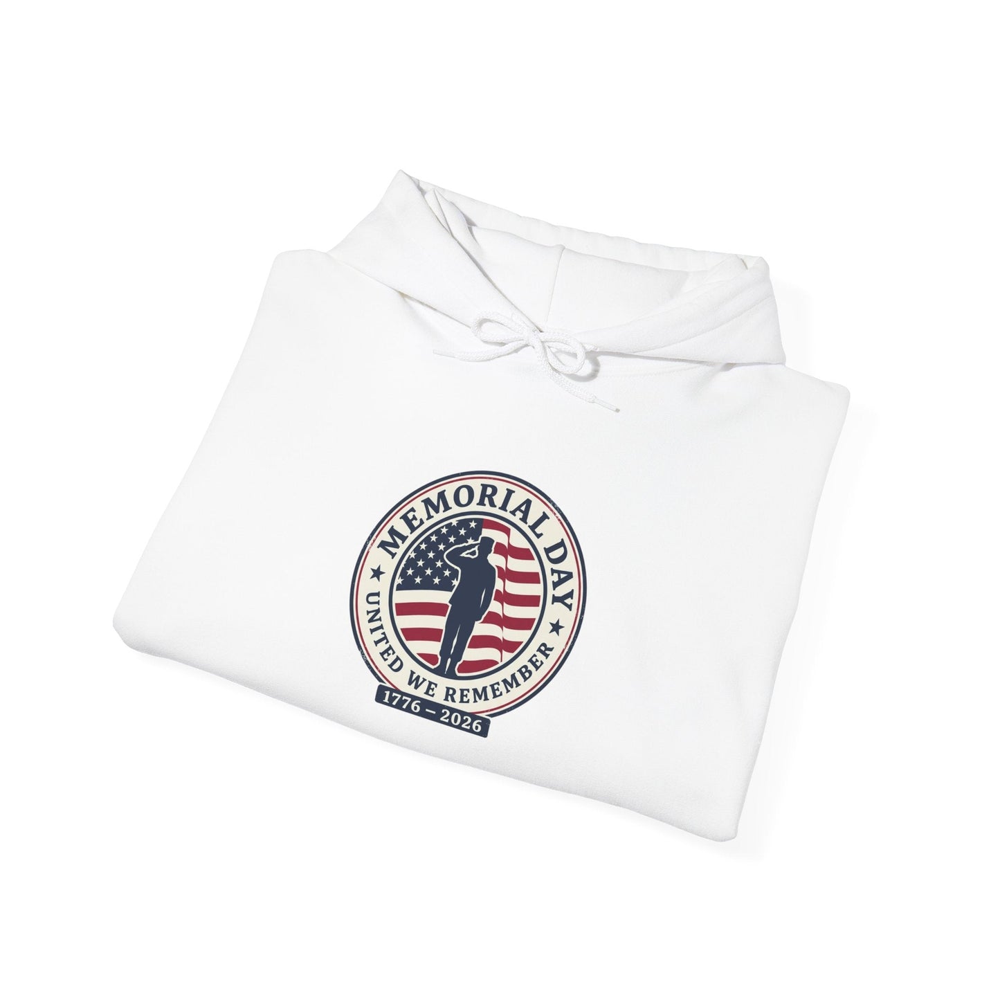 USA 250 Memorial Day Hoodie | 1776–2026 Vintage Distressed Patriotic Printify