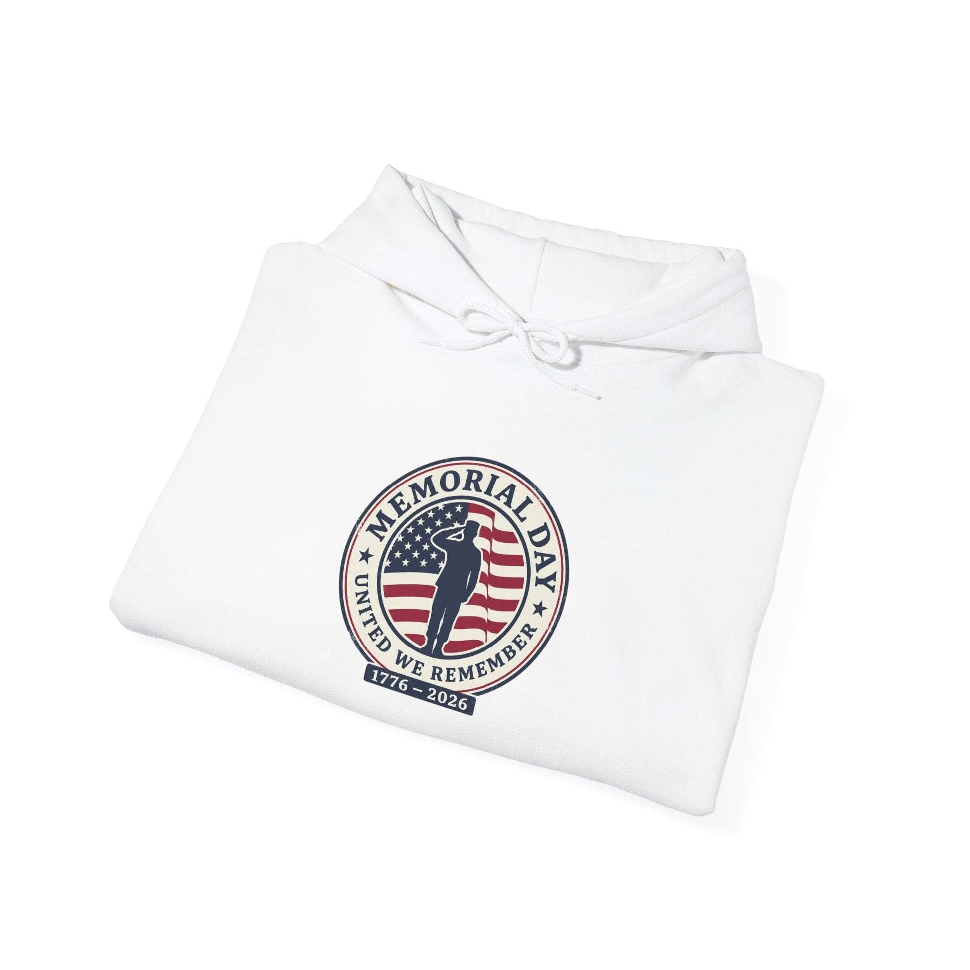 USA 250 Memorial Day Hoodie | 1776–2026 Vintage Distressed Patriotic Printify