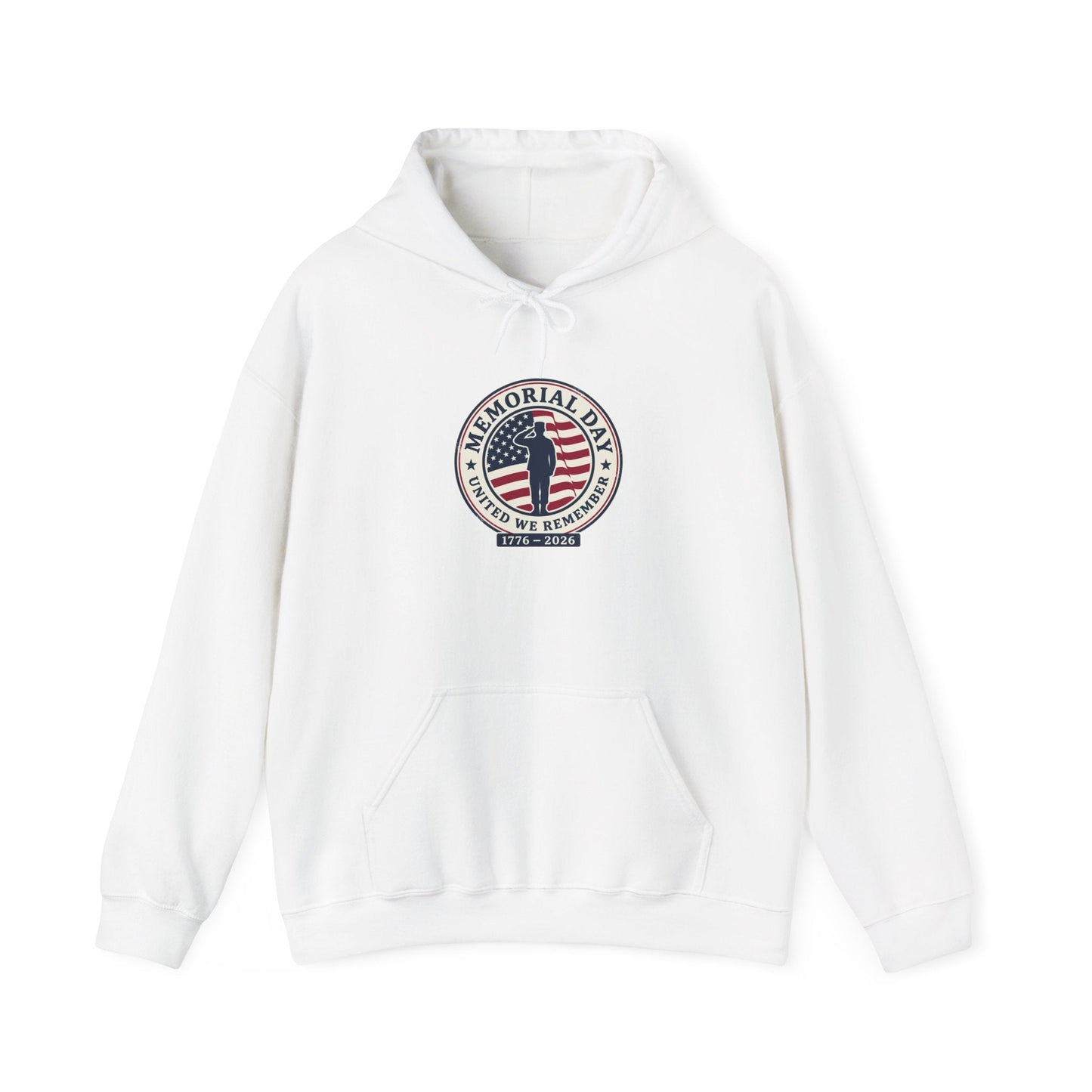 USA 250 Memorial Day Hoodie | 1776–2026 Vintage Distressed Patriotic Printify