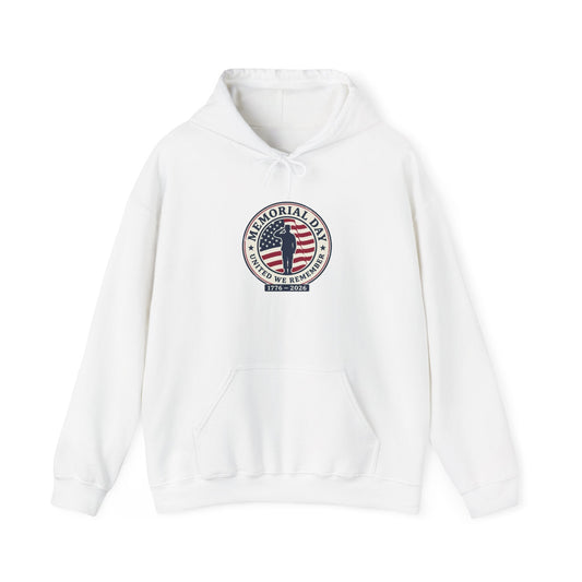 USA 250 Memorial Day Hoodie | 1776–2026 Vintage Distressed Patriotic Printify
