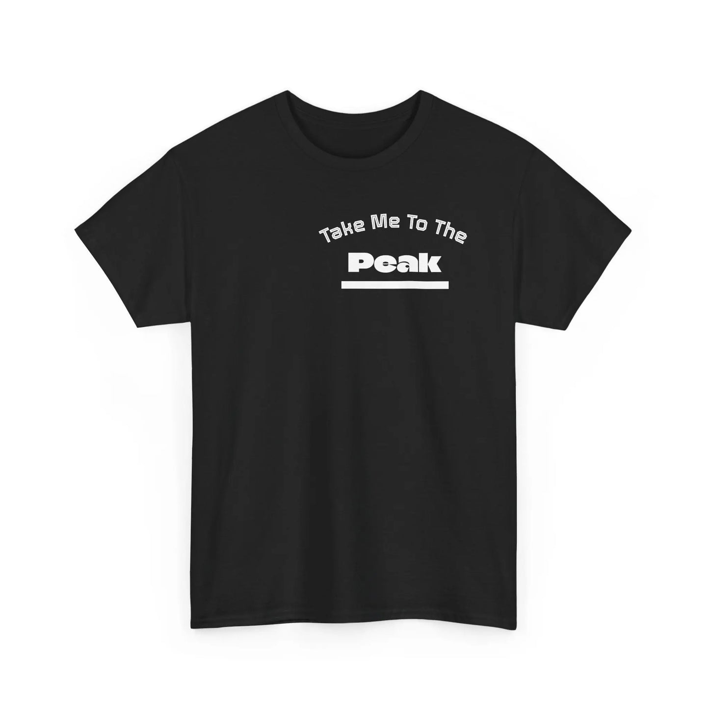 Take Me To The Peak T-Shirt — Mountain Night Graphic Tee Printify