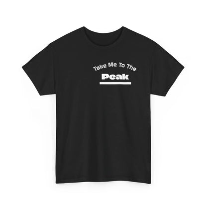 Take Me To The Peak T-Shirt — Mountain Night Graphic Tee Printify