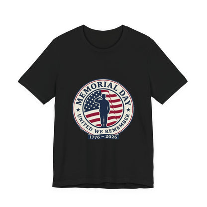 Memorial Day 1776–2026 USA 250 Vintage Distressed Tee | Patriotic Red White Blue Printify