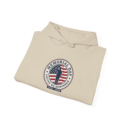USA 250 Memorial Day Hoodie | 1776–2026 Vintage Distressed Patriotic Printify