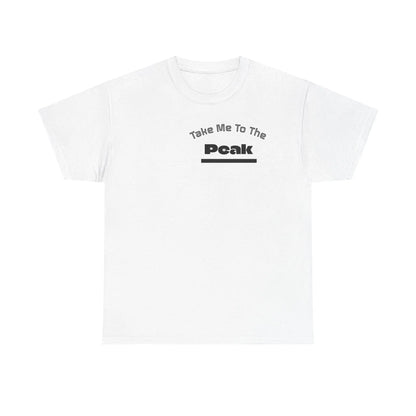 Take Me To The Peak T-Shirt — Mountain Night Graphic Tee Printify