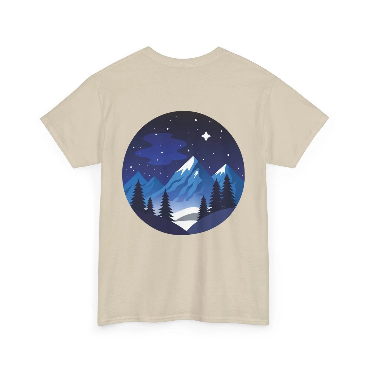 Take Me To The Peak T-Shirt — Mountain Night Graphic Tee Printify