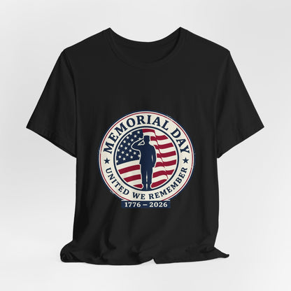 Memorial Day 1776–2026 USA 250 Vintage Distressed Tee | Patriotic Red White Blue Printify