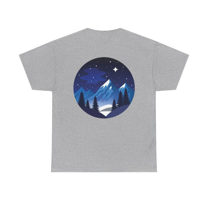Take Me To The Peak T-Shirt — Mountain Night Graphic Tee Printify