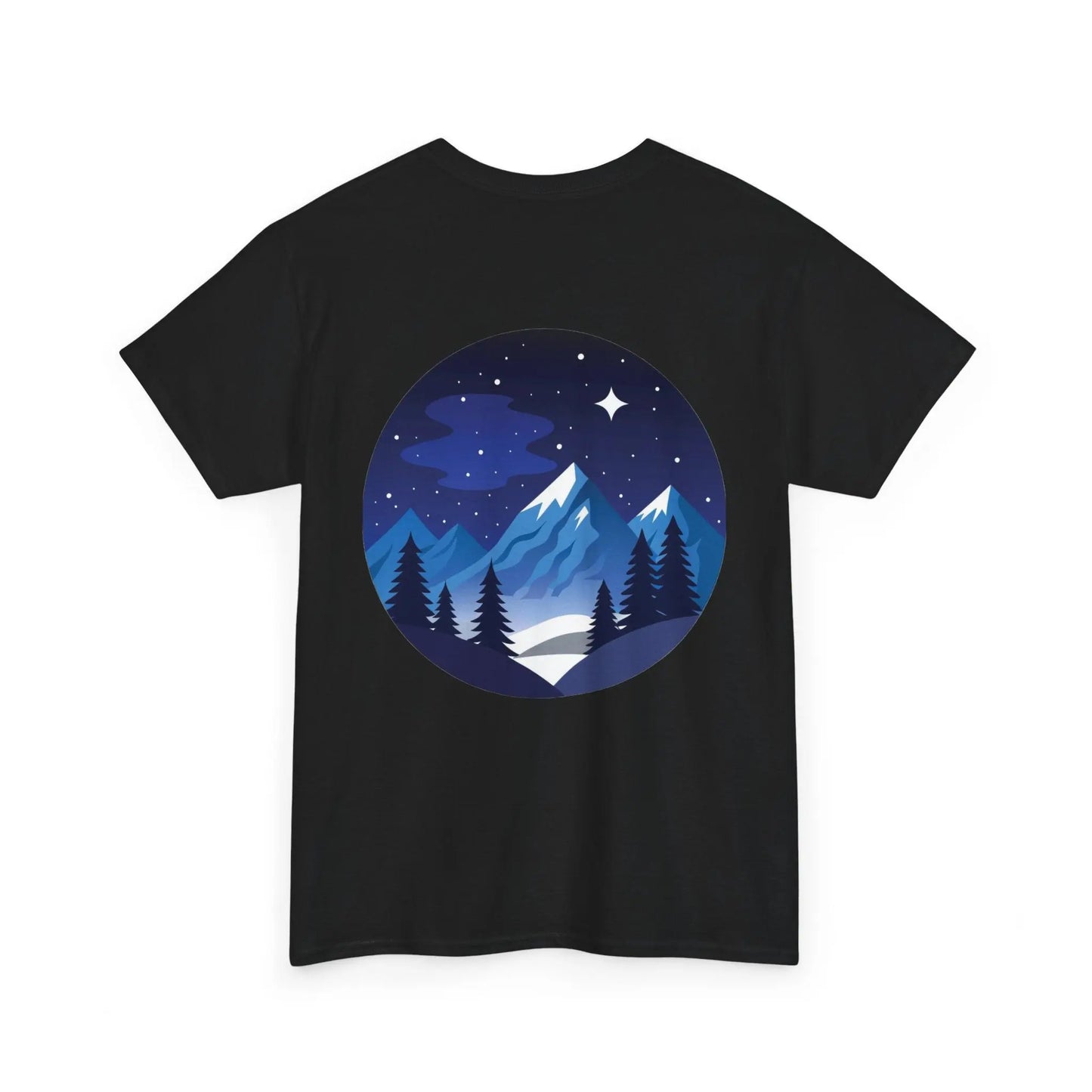 Take Me To The Peak T-Shirt — Mountain Night Graphic Tee Printify