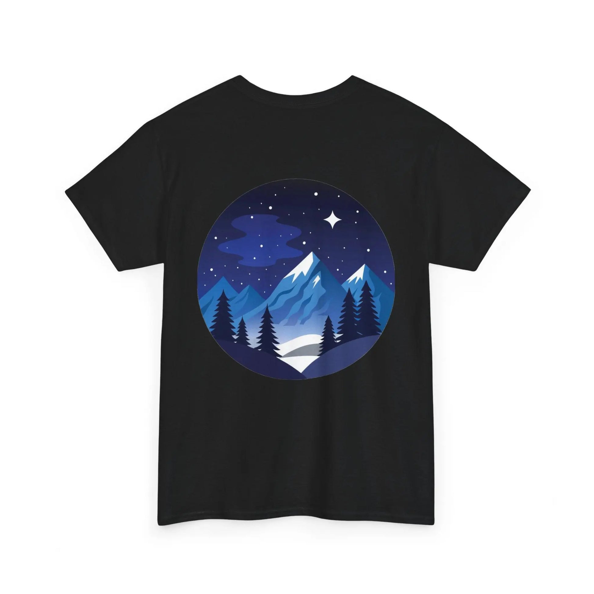 Take Me To The Peak T-Shirt — Mountain Night Graphic Tee Printify