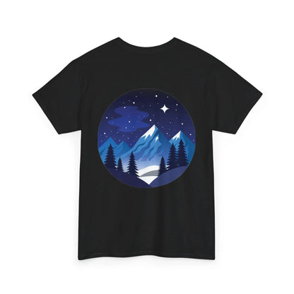 Take Me To The Peak T-Shirt — Mountain Night Graphic Tee Printify