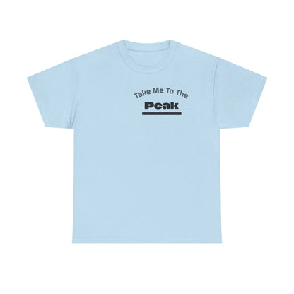 Take Me To The Peak T-Shirt — Mountain Night Graphic Tee Printify