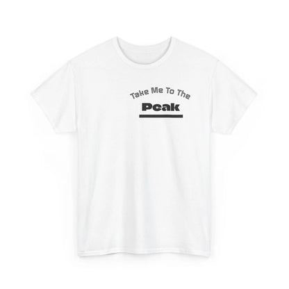 Take Me To The Peak T-Shirt — Mountain Night Graphic Tee Printify