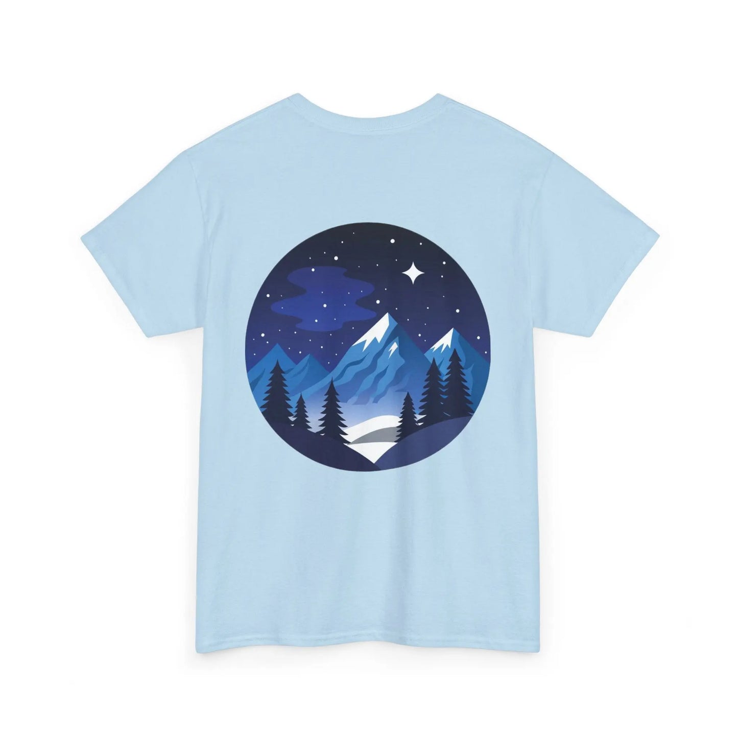 Take Me To The Peak T-Shirt — Mountain Night Graphic Tee Printify