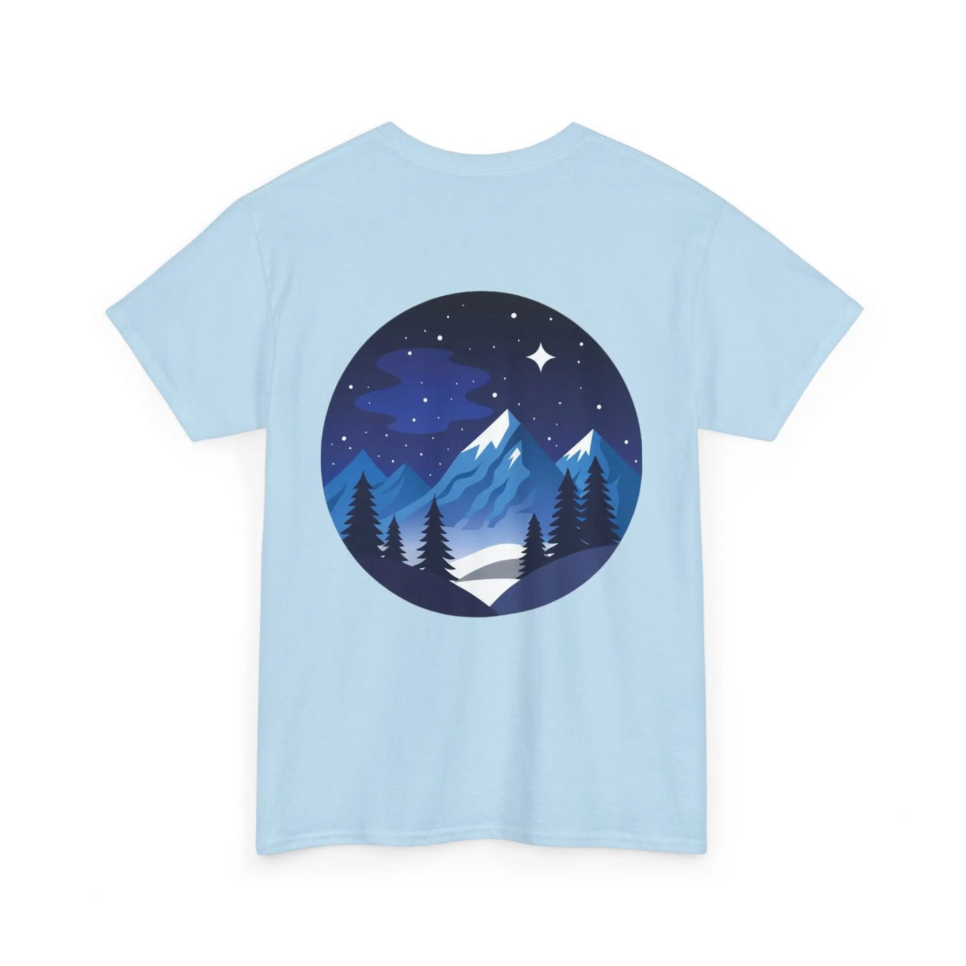 Take Me To The Peak T-Shirt — Mountain Night Graphic Tee Printify