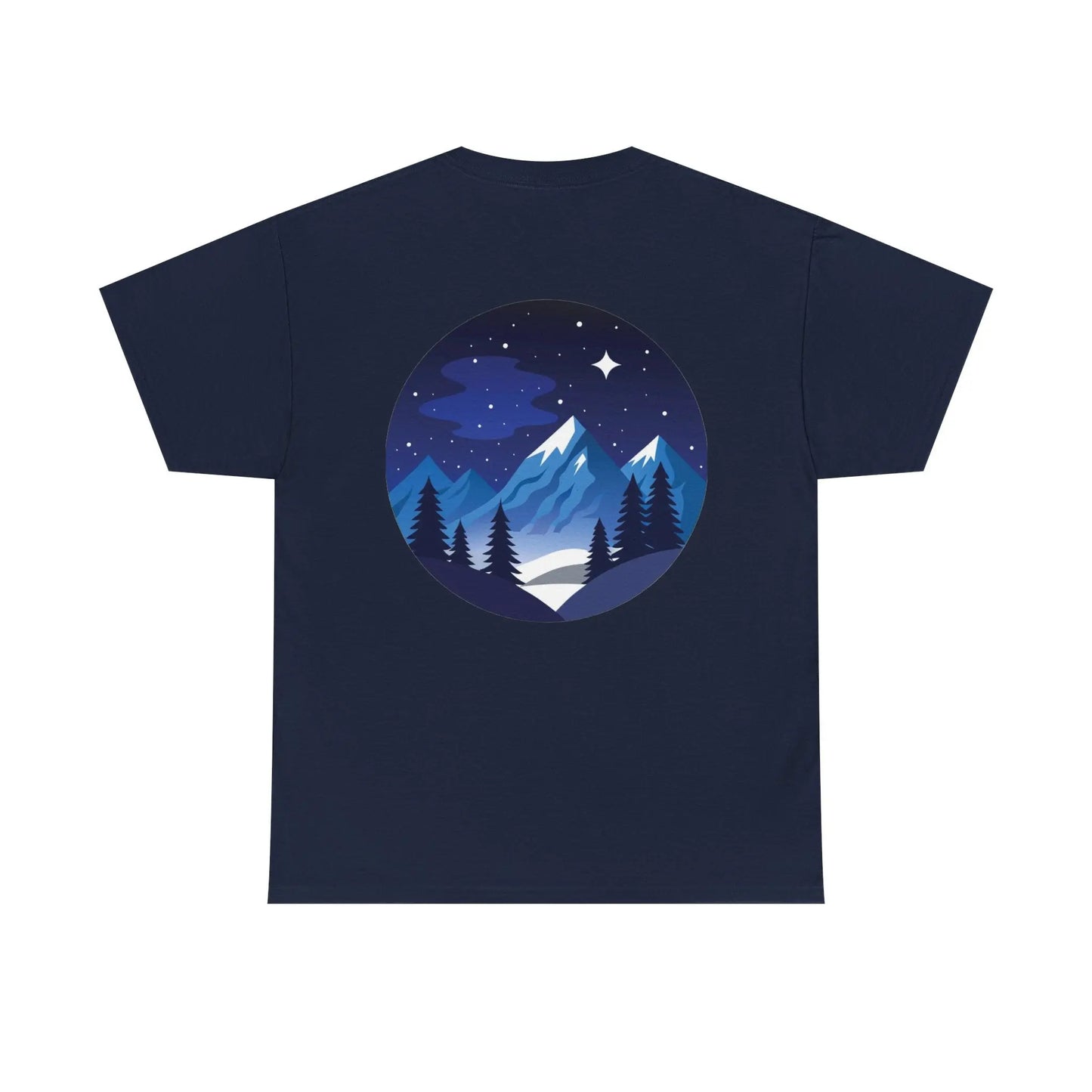 Take Me To The Peak T-Shirt — Mountain Night Graphic Tee Printify