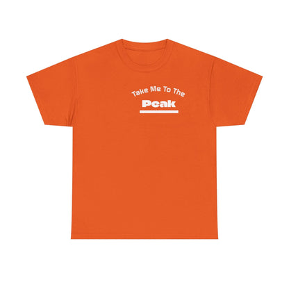 Take Me To The Peak T-Shirt — Mountain Night Graphic Tee Printify