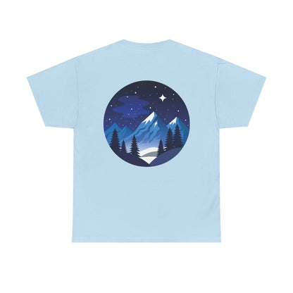 Take Me To The Peak T-Shirt — Mountain Night Graphic Tee Printify
