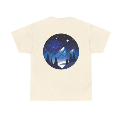 Take Me To The Peak T-Shirt — Mountain Night Graphic Tee Printify