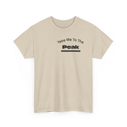 Take Me To The Peak T-Shirt — Mountain Night Graphic Tee Printify
