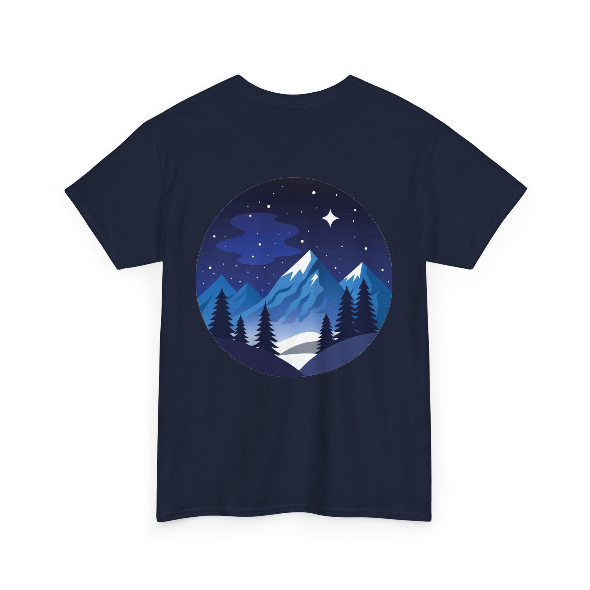 Take Me To The Peak T-Shirt — Mountain Night Graphic Tee Printify