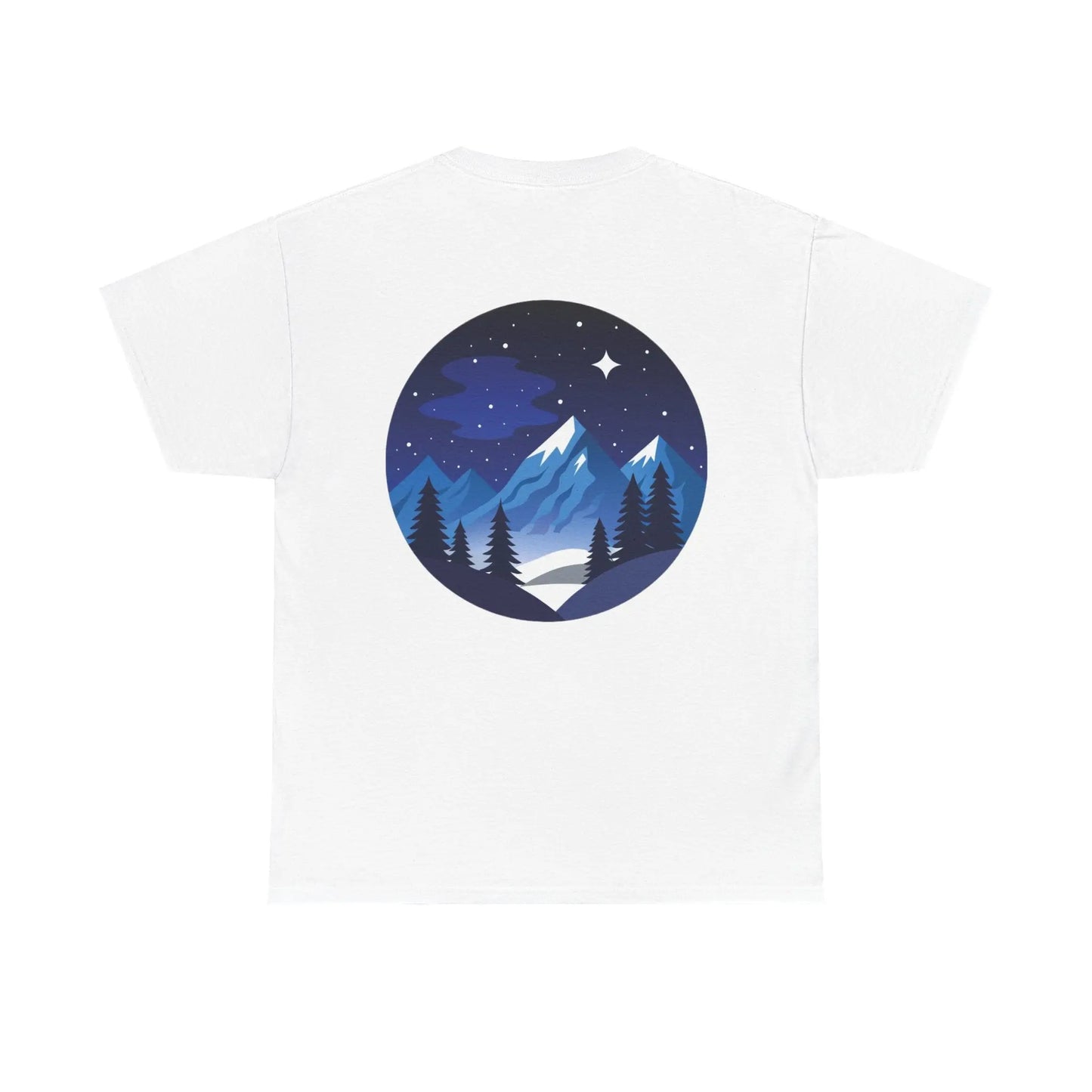 Take Me To The Peak T-Shirt — Mountain Night Graphic Tee Printify