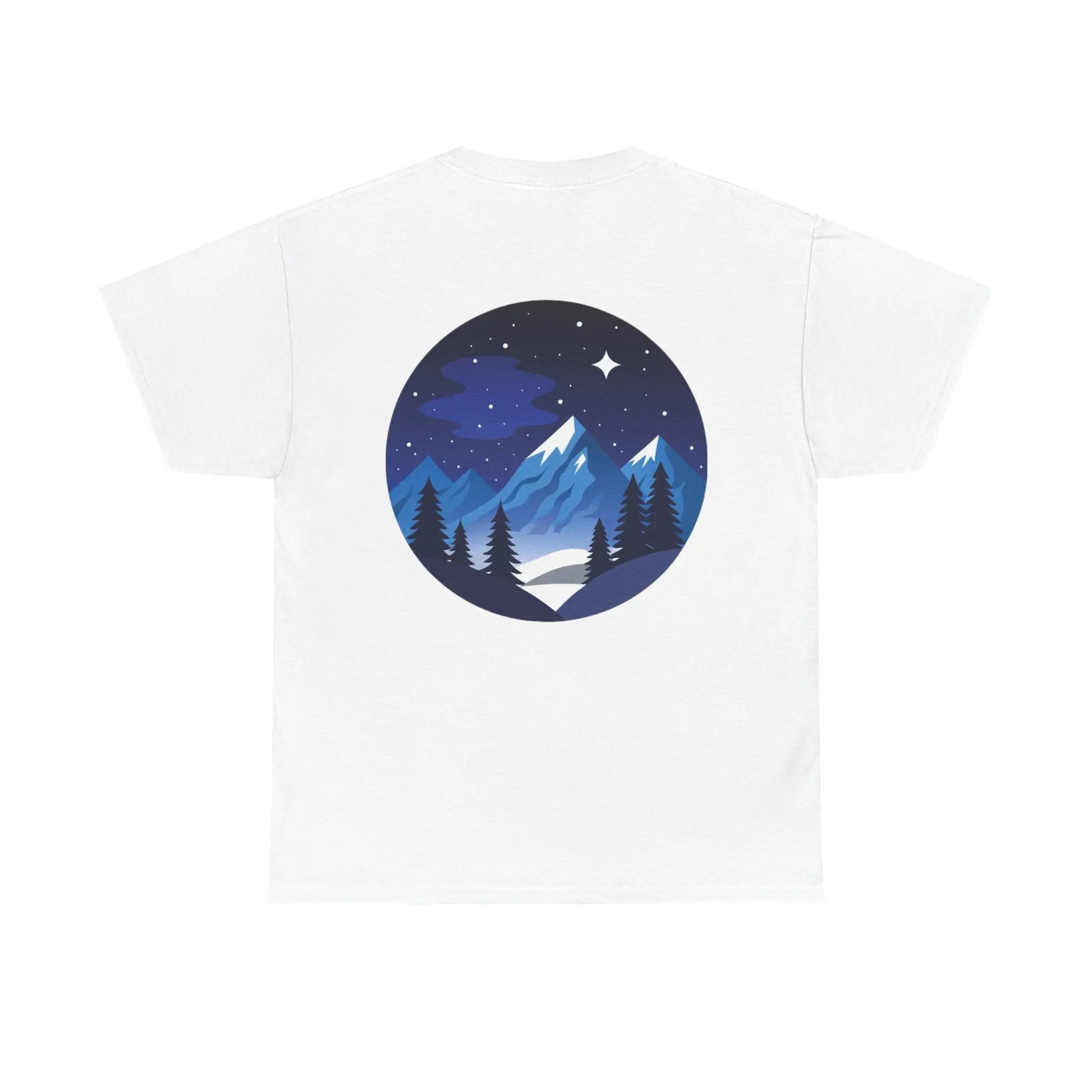 Take Me To The Peak T-Shirt — Mountain Night Graphic Tee Printify
